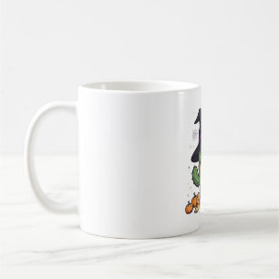 Caneca De Café Arte de Halloween do Deserto de Cacto Assustador C