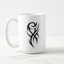 Caneca De Café Arte de Linha Inspirada em Tatuagem Clássica
