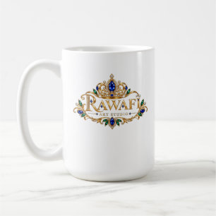 Caneca De Café Arte de Luxo Cristal Dourado