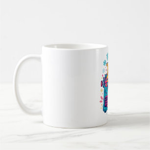 Caneca De Café Arte de Máquina de Escrever Vintage Deixe Nevar