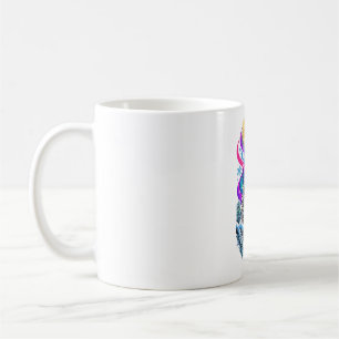 Caneca De Café Arte de Nevasca de Coruja de Inverno