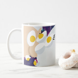 Caneca De Café Arte de Ovo RG RA