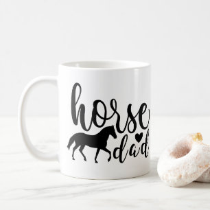 Caneca De Café arte de Pai de Cavalo