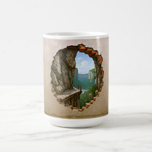 Caneca De Café Arte de Paisagem Surrealista