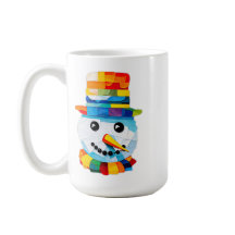 Arte de Papel de Seda de Boneco de Neve Colorido N