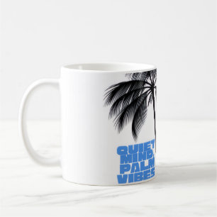 Caneca De Café Arte de Parede Duas Palmeiras   Minimalista Tropic