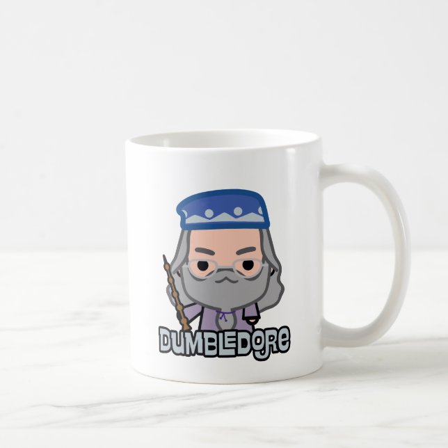 Caneca De Café Arte de Personagem de Desenho do Dumbledore (Direita)
