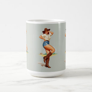 Caneca De Café Arte de Pin-up da Revolta