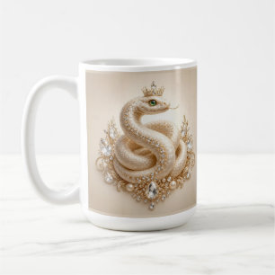 Caneca De Café Arte de Pingente de Coroa de Serpente de Cristal B