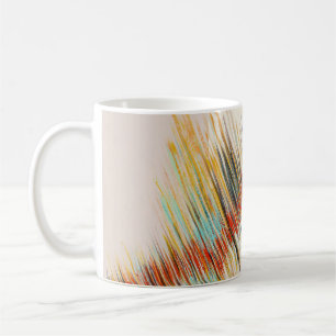 Caneca De Café Arte de pintura de Abstrato de Curvas Irregulares