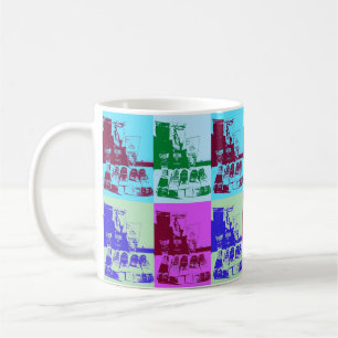 Caneca De Café Arte de pop de palete