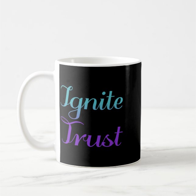 Caneca De Café Arte de Prevenção para Ignitar Confiança (Esquerda)