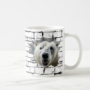 Caneca De Café Arte de Quebra de Parede Polar 3D - Safari Realist