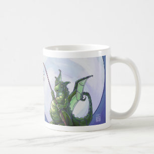 Caneca De Café Arte de Relógio de Dragão