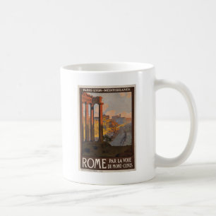 Caneca De Café Arte de Roma do vintage