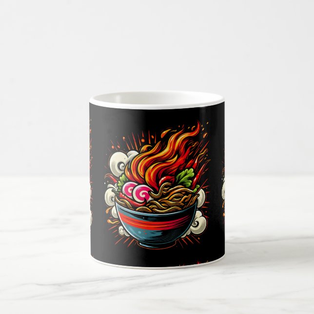 Caneca De Café Arte de Rua de Ramen Japonês Apimentado (Centro)