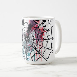 Caneca De Café Arte de Rua Teia de Aranha Grafite