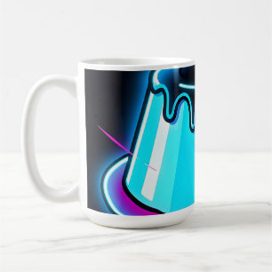 Caneca De Café Arte de Sobremesa com Gelatina Neon