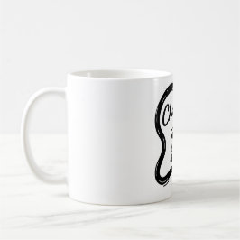 Caneca De Café Arte de Tipografia Minimalista de Chá