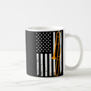 Caneca De Café Arte de Trombone Engraçado para Homens Mulheres Mú