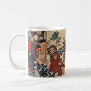 Caneca De Café Arte de Ukiyoe do japonês (Kuniyoshi Utagawa)