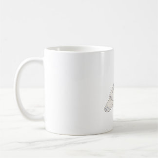 Caneca De Café Arte de vida selvagem da espécie de ave Coruja Bor
