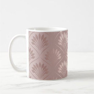 Caneca De Café Arte Deco: Dourada Legância de Lattice.