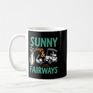 Caneca De Café Arte Dias Ensolarados E Fairways