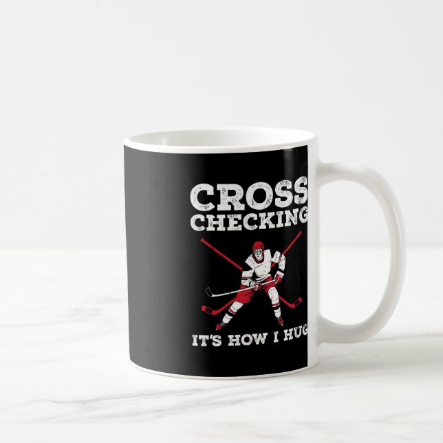 Caneca De Café Arte Diversão De Hóquei No Gelo Para Mulheres (Direita)