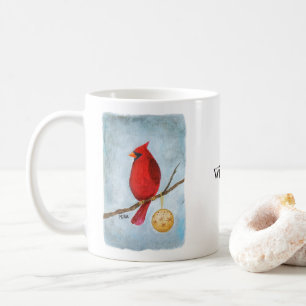 Caneca De Café Arte do Cardinal de Natal Presente para Amante de
