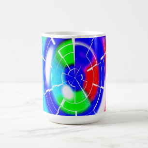 Caneca De Café Arte do labirinto Oval