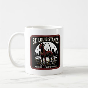 Caneca De Café Arte do Legado Cultural do Grande Dane de St. Loui