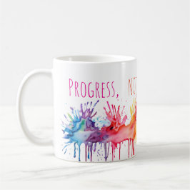 Caneca De Café Arte do Progresso Não Perfeição