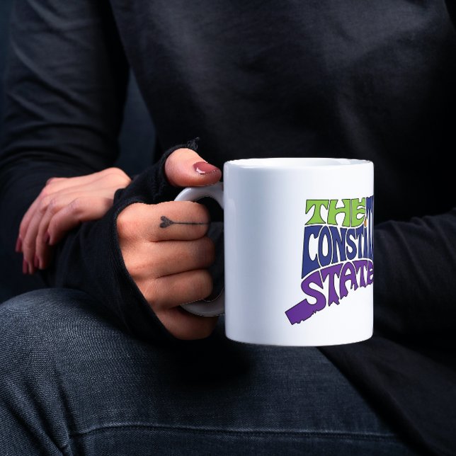 Caneca De Café Arte do Word do Apelido Connecticut (Criador carregado)