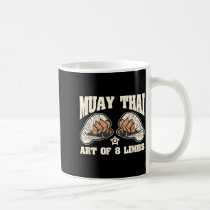 Caneca De Café Arte dos 8 Membros Muay Thai