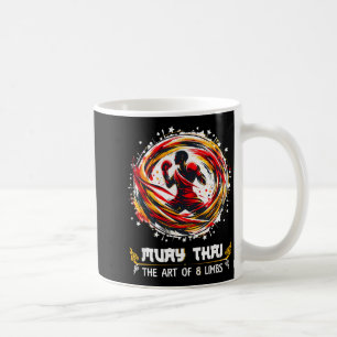 Caneca De Café Arte dos Oito Membros Boxe Tailandês MMA Kickboxin