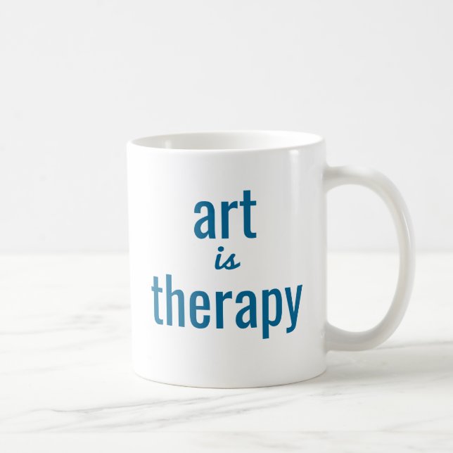Caneca De Café Arte é Therapy Mug (Direita)