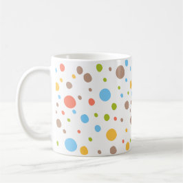 Caneca De Café 🎨 Arte em Círculos: Bolinhas Delight Mug