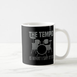 Caneca De Café Arte Engraçada de Bateria para Homens Mulheres Lin