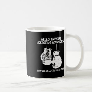 Caneca De Café Arte Engraçada de Boxe Para Homens Mulheres Treina
