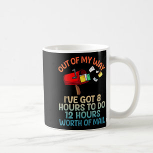 Caneca De Café Arte engraçada de carteiro para homens e mulheres 