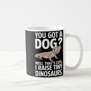 Caneca De Café Arte engraçada de dragão barbudo para homens mulhe