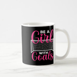 Caneca De Café Arte engraçada de futebol para meninas adolescente