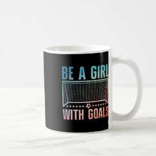 Caneca De Café Arte engraçada de futebol para mulheres, jogadoras