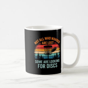 Caneca De Café Arte engraçada de golfe de disco para homens e mul