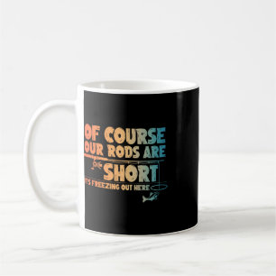 Caneca De Café Arte engraçada de pesca no gelo para homens pescad
