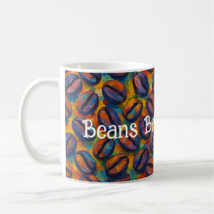 Caneca De Café Arte Fauvist "Feijão Antes dos Means"