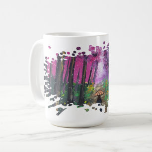 Caneca De Café Arte feita à mão - Caminhando sozinho