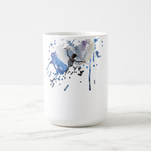 Caneca De Café Arte feita à mão - dançando com a lua