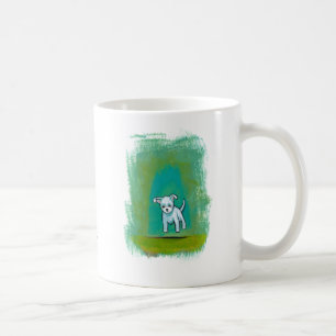 Caneca De Café Arte feliz de flutuação do divertimento do filho
